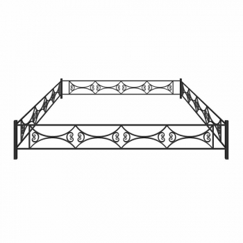 Металлическая ограда №14